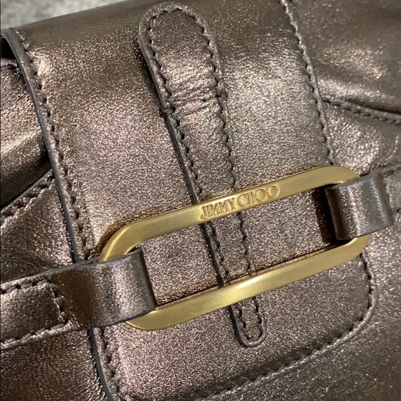 💕 Jimmy choo bronze metallic leather satchel 💕 - Picture 6 of 16